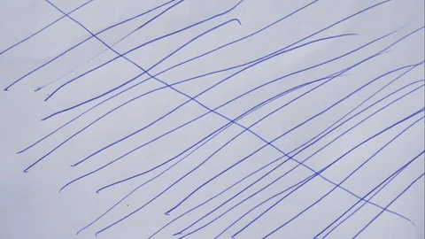 Line with pen in stop motion seen. 스톡 동영상 128275589