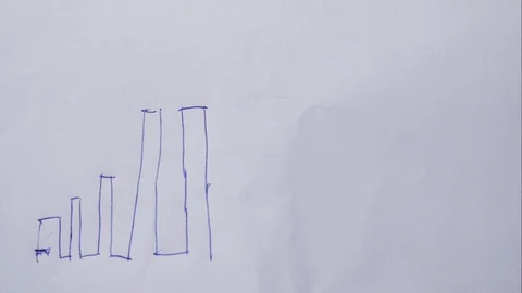 Line with pen in stop motion seen. Stock-Footage 128275643