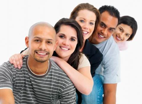 Line of people Foto stock