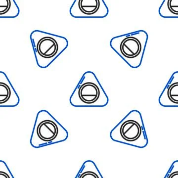Line Pet bed icon isolated seamless pattern on white background. Colorful Stock Illustration