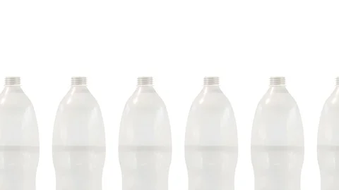 Line for PET bottle water 3D render loop Stock Footage 112214068