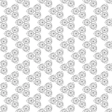 Line petals Stock Illustration