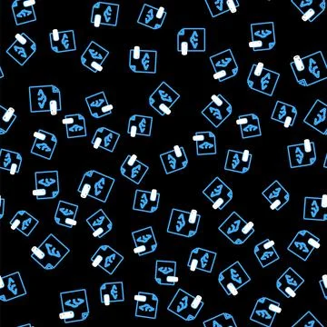 Line PHP file document. Download php button icon isolated seamless pattern on Stock Illustration