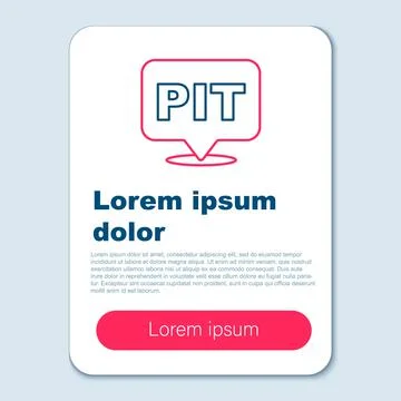 Line Pit stop icon isolated on grey background. Colorful outline concept. Vector Stock Illustration