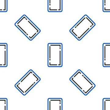 Line Playing card back icon isolated seamless pattern on white background Stock Illustration