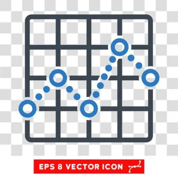 Line Plot Eps Vector Icon Ilustración de archivo