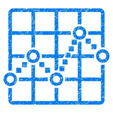 Line Plot Grainy Texture Icon Ilustración de archivo