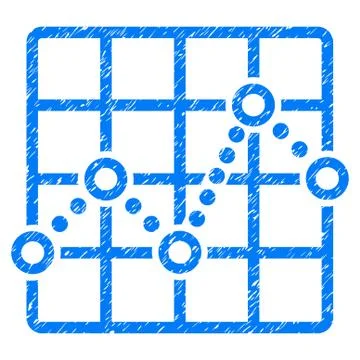 Line Plot Grainy Texture Icon Ilustración de archivo