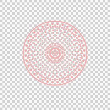 Line point doodle mandala that can be used for sticker, decorative, etc. Stock Illustration