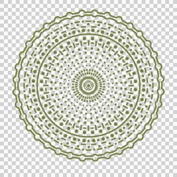 Line point doodle mandala that can be used for sticker, decorative, etc. Stock Illustration