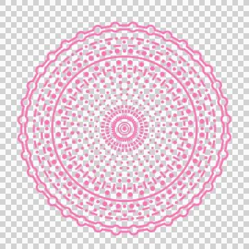 Line point doodle mandala that can be used for sticker, decorative, etc. Stock Illustration
