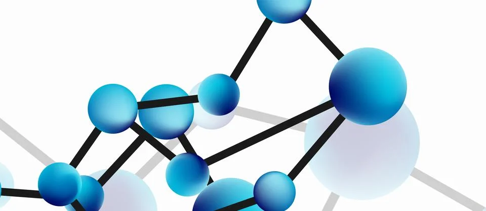 Line points connections geometric abstract background 스톡 일러스트