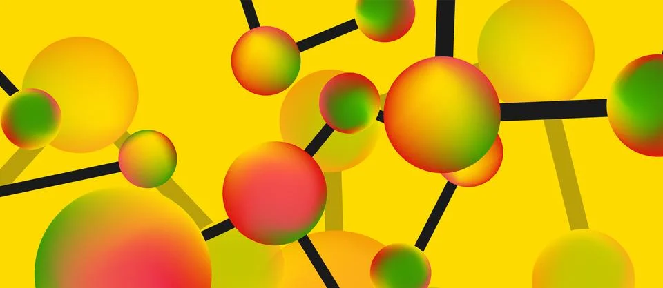 Line points connections geometric abstract background Illustrazione stock