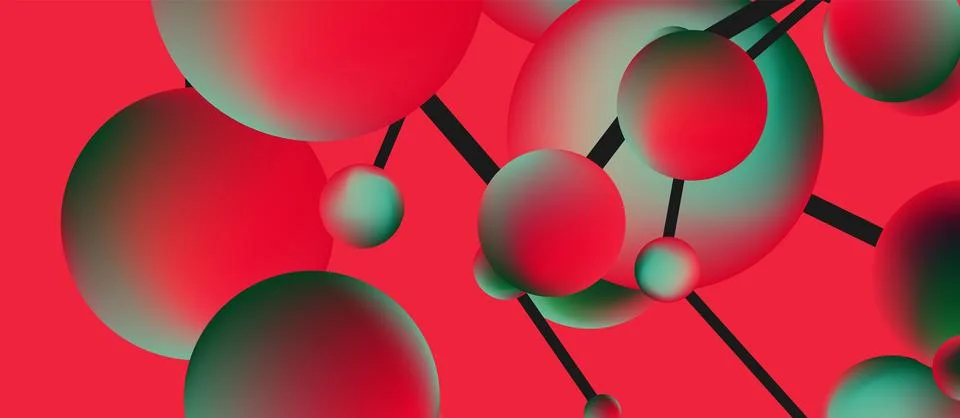 Line points connections geometric abstract background Stock Illustration