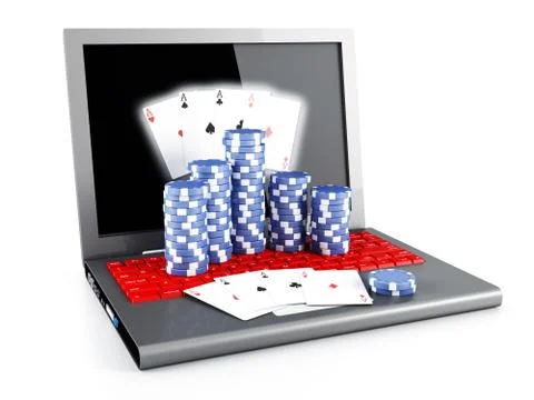 On line poker Stock Illustration