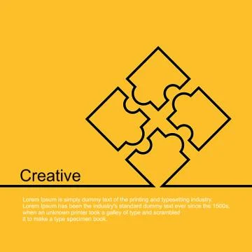 Line poster elements. Illustrazione stock