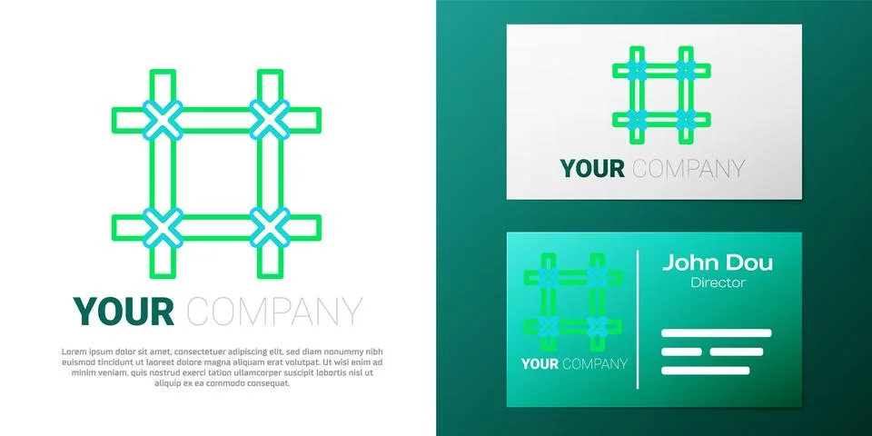 Line Prison window icon isolated on white background. Colorful outline conc.. Stock Illustration