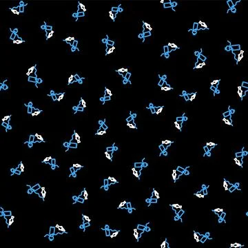 Line The problem of pollution of the ocean icon isolated seamless pattern on Illustrazione stock