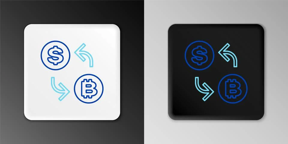 Line Processor chip with dollar icon isolated on grey background. CPU, central Stock Illustration