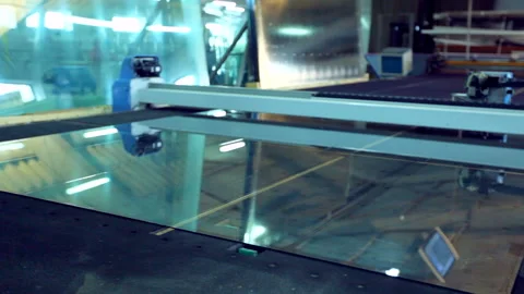 Line production of plastic windows. Stock Footage 91776417