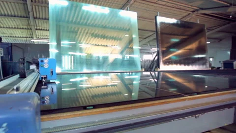 Line production of plastic windows. Stock Footage 93126191