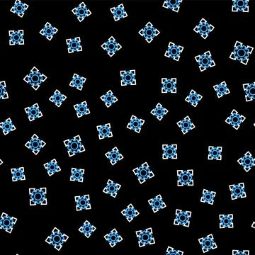 Line Project team base icon isolated seamless pattern on black background 스톡 일러스트