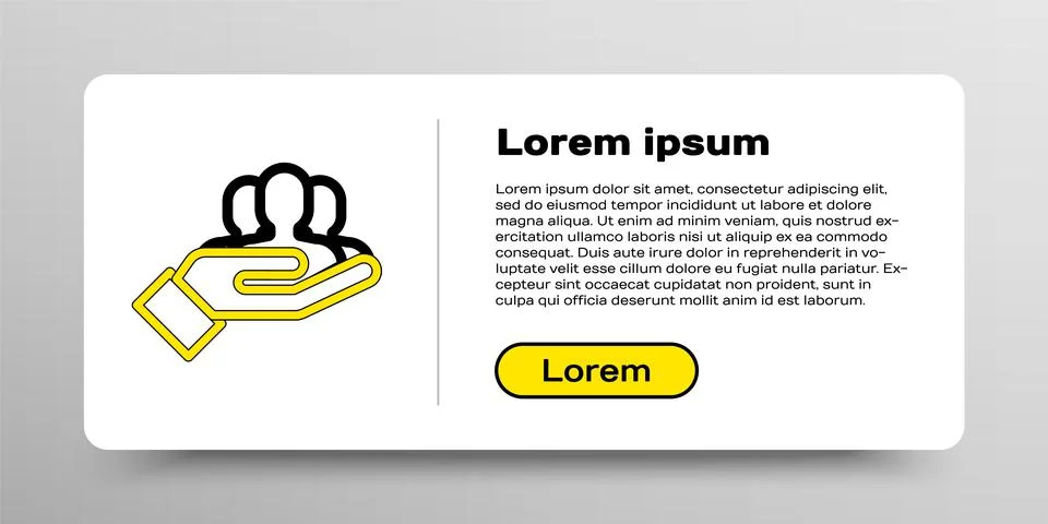 Line Project team base icon isolated on white background. Business analysis and Illustrazione stock