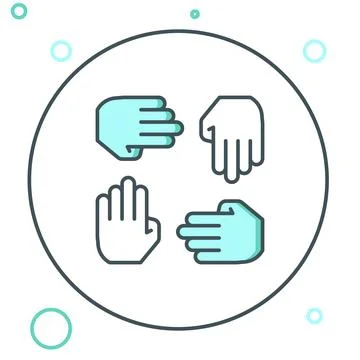 Line Project team base icon isolated on white background. Business analysis.. Stock Illustration