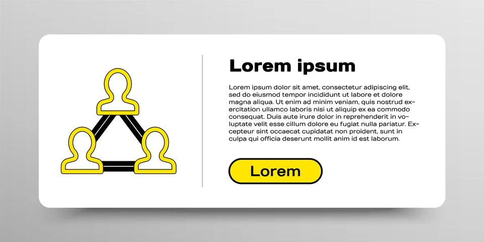 Line Project team base icon isolated on white background. Business analysis.. Stock Illustration