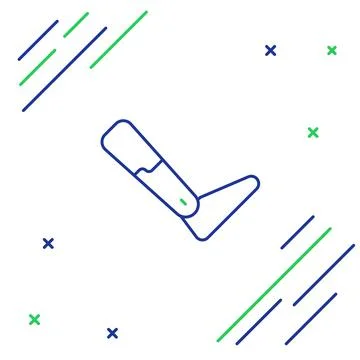 Line Prosthesis leg icon isolated on white background. Futuristic concept of 스톡 일러스트