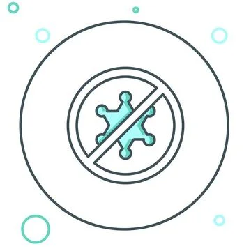 Line Protest icon isolated on white background. Meeting, protester, picket, s Stock Illustration