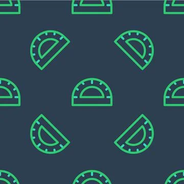 Line Protractor grid for measuring degrees icon isolated seamless pattern on 스톡 일러스트