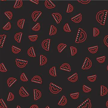 Line Protractor grid for measuring degrees icon isolated seamless pattern on Stock Illustration