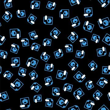 Line PSD file document. Download psd button icon isolated seamless pattern on Illustrazione stock