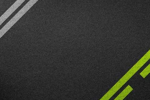 Line racing background texture of rough asphalt Stock Photos