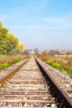 Line of railway Stock Photos