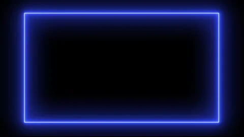 Line rectangle blue neon glow animation Vídeos de archivo 297656586