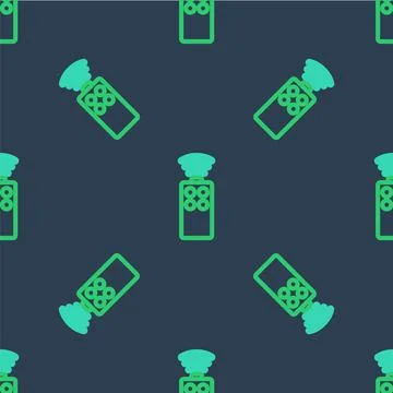 Line Remote control for the camera icon isolated seamless pattern on blue Stockillustratie