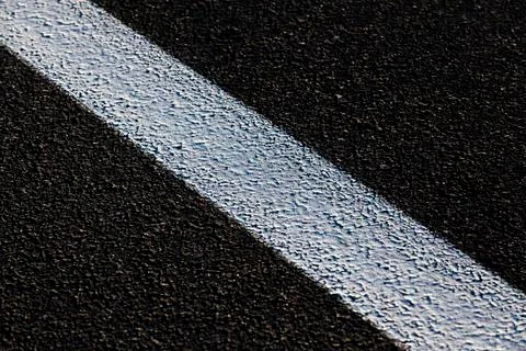 Line road markings 스톡 사진