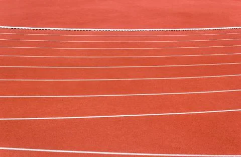 Line of running track Stock Photos