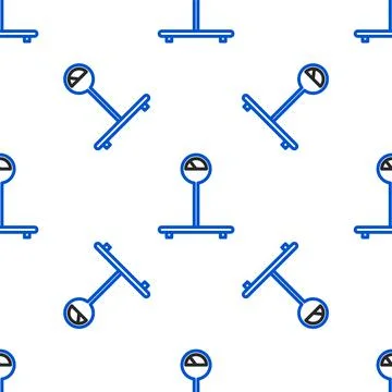 Line Scale icon isolated seamless pattern on white background. Logistic and Illustrazione stock