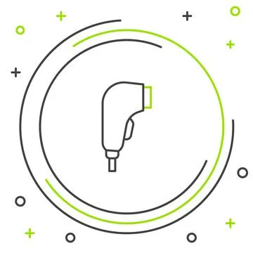 Line Scanner scanning bar code icon isolated on white background. Barcode label Stock-Illustration