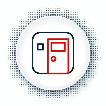 Line School classroom icon isolated on white background. Back to school concept Stock Illustration
