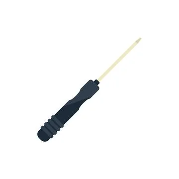 Line screwdriver icon flat vector. Tablet service 스톡 일러스트