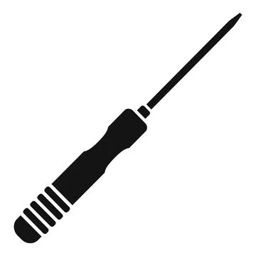 Line screwdriver icon simple vector. Tablet service Illustrazione stock