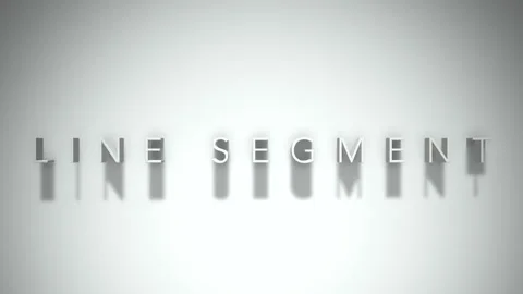 Line segment 3D title animation with shadows on a white background Stock Footage 298002819