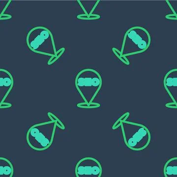 Line SEO optimization icon isolated seamless pattern on blue background. Vector イラスト素材