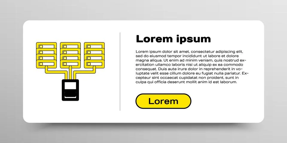 Line Server, Data, Web Hosting icon isolated on white background. Colorful Stock Illustration