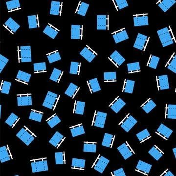 Line Server, Data, Web Hosting icon isolated seamless pattern on black Stock Illustration