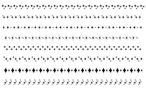 A line set of celestial bodies with star motifs. Stock Illustration